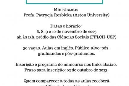 Minicurso - “Interest Groups beyond the Global North” | 6, 8, 9 e 10 de novembro de 2023