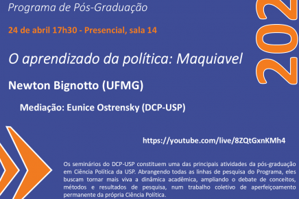 Seminário "O aprendizado da política: Maquiavel"